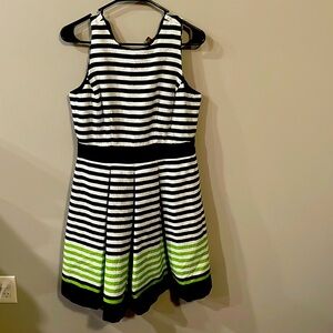 Multi colored skater dress.